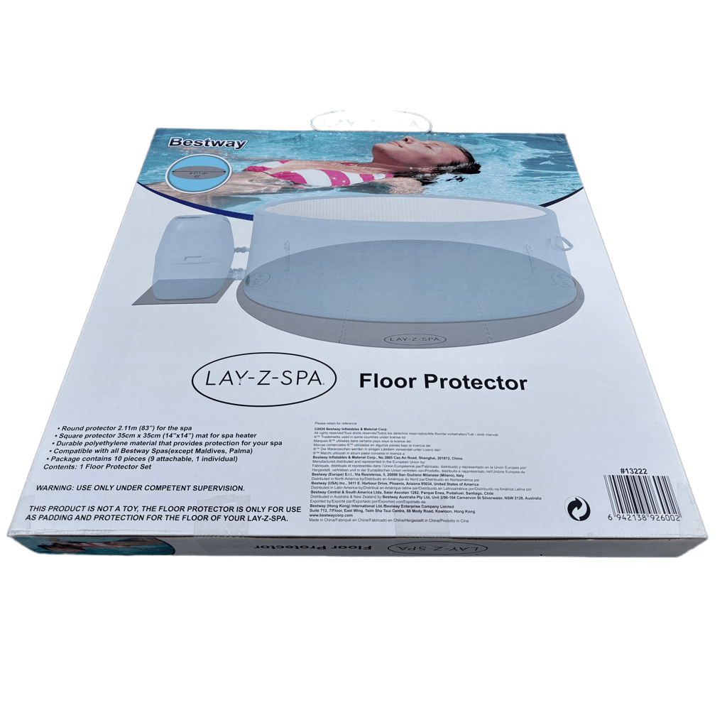 Lay - Z - Spa Hot Tub Round Floor Protector Garden Outdoor Base Mat Set 10 Piece - New Forest Hot Tubs